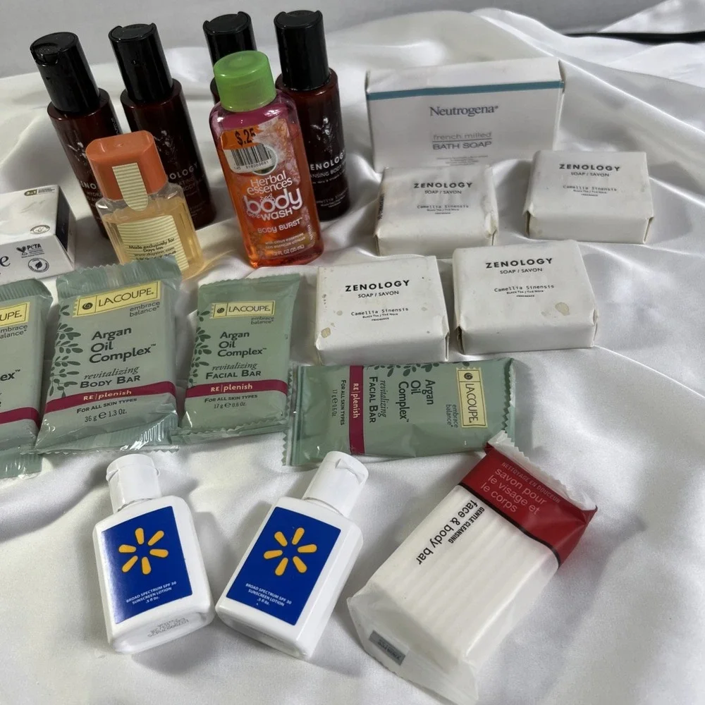 Travel Size/Hotel Soap, Lotion, Body Wash, Sunscreen Lot‎ Toiletries Guest Soap